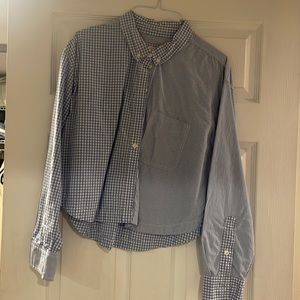 AE cropped Oxford button up shirt